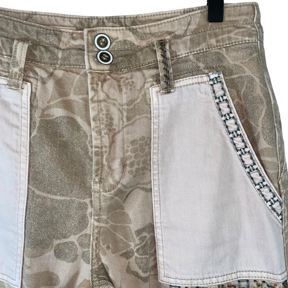 Anthropologie Pilcro The Camp Wanderer Patchwork Jeans Embroidered Boho 29 - Picture 8 of 16